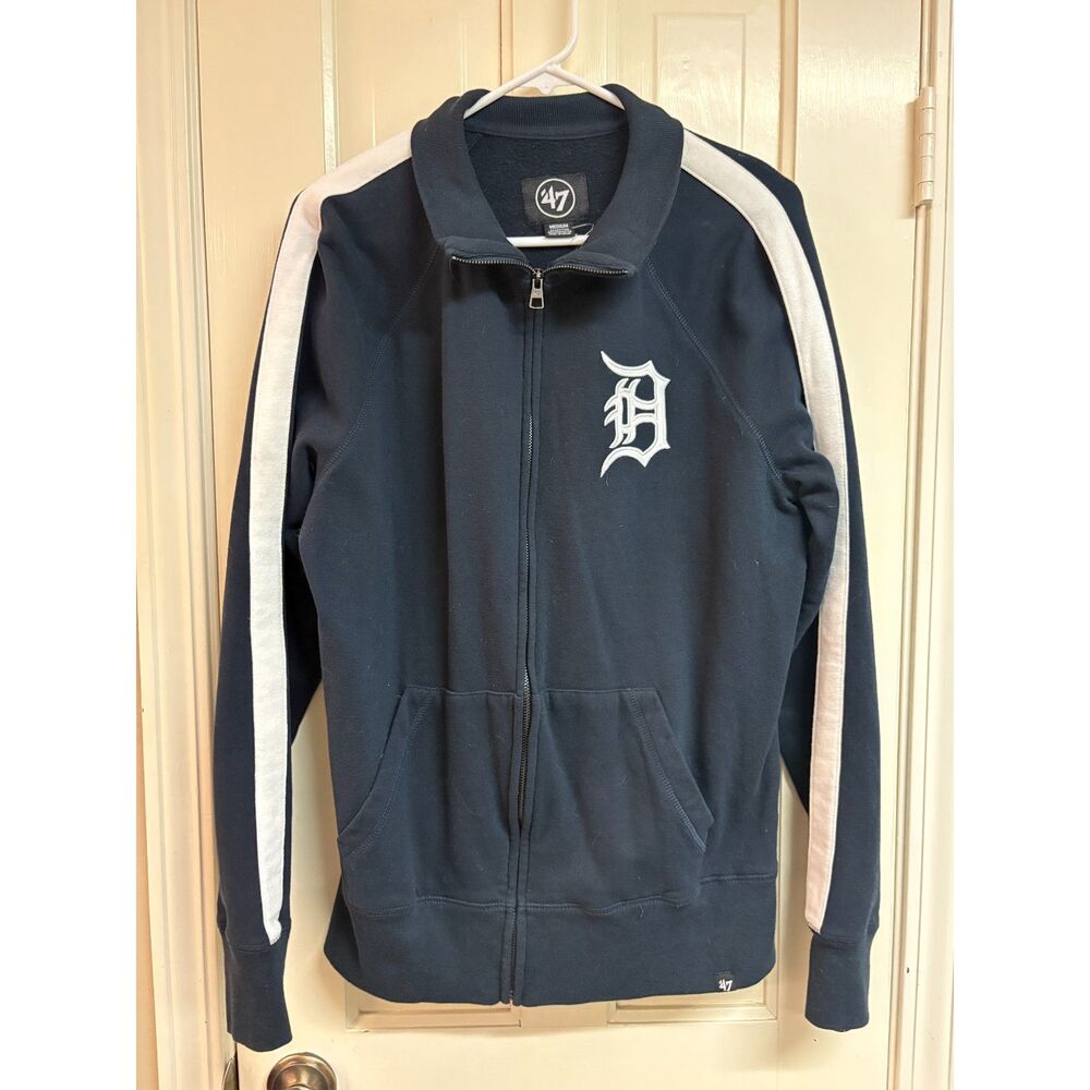 '47 Brand Detroit Tigers Fleece Full-Zip Track Jacket
